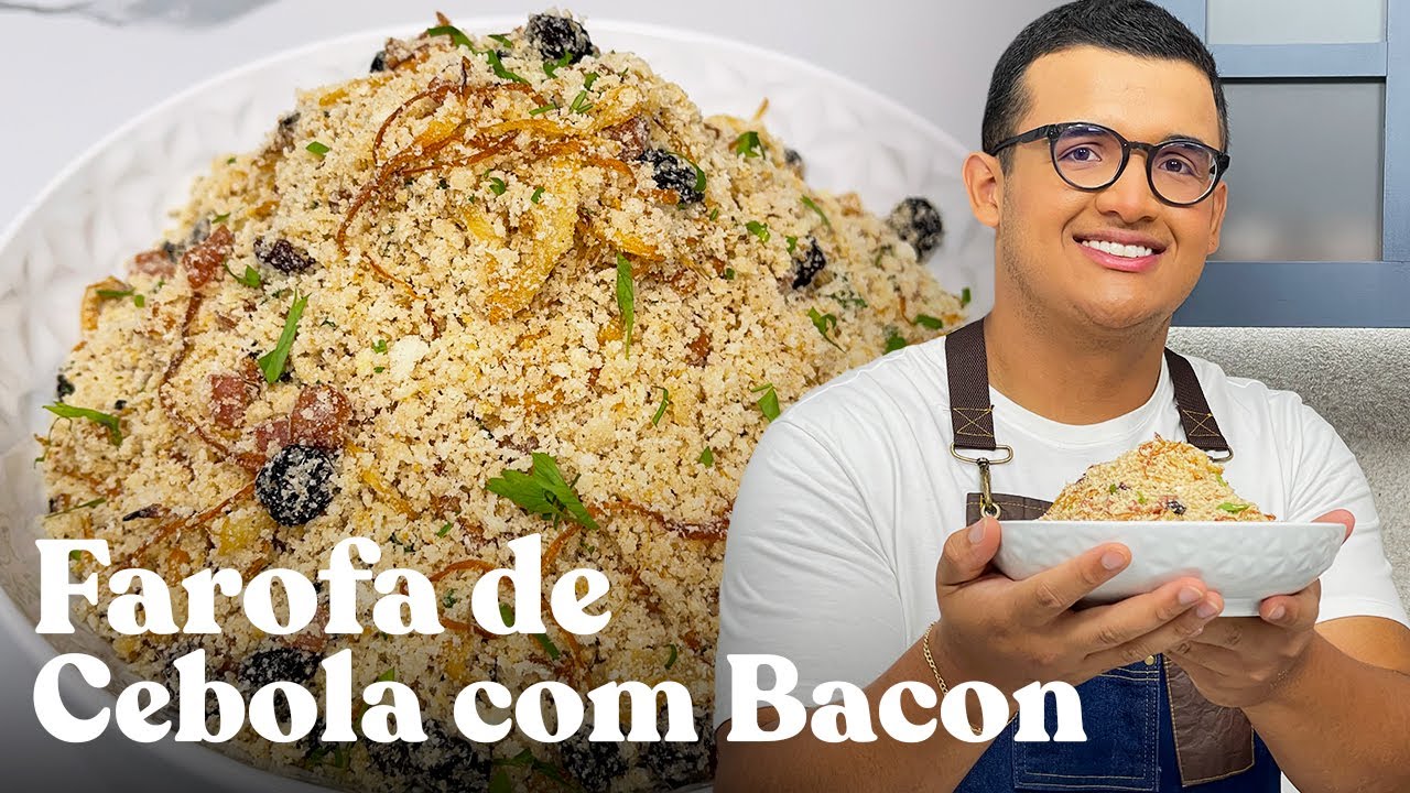A MELHOR FAROFA PRO NATAL / Farofa de cebola com bacon - Igor Rocha