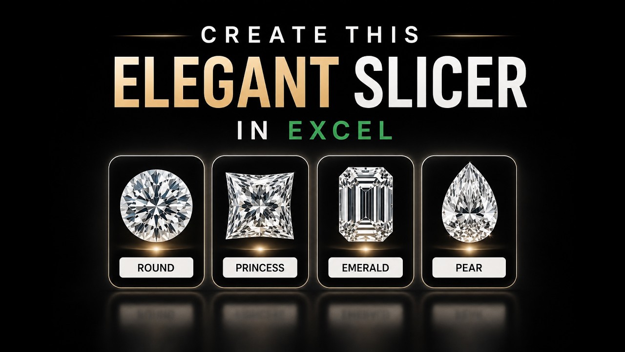 Create This Elegant Excel Slicer | Advanced Dashboard Design
