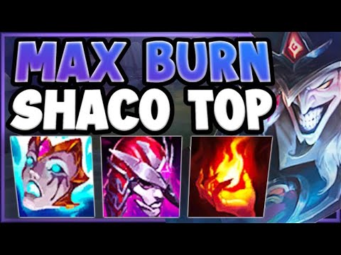 WTF! ONE SHACO BOX SHOULD NOT DO THIS MUCH BURN DAMAGE! SHACO TOP SEASON 11! League of Legends