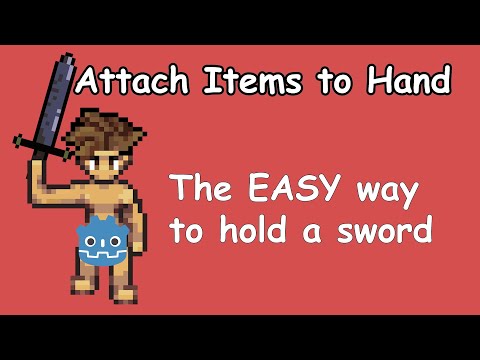 How to equip and animate weapons in 2D - Godot (the EASY way)