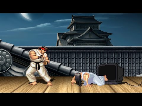 Ryu vs Ella ( The Ring Girl )  - The battle is very exciting high level !