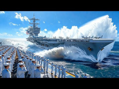 How US Navy Launches New Warship Sideways Into Water