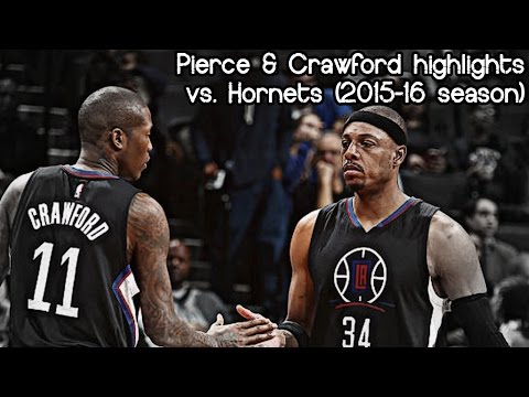 Paul Pierce & Jamal Crawford 24 pts & 5 ast combined @ Hornets (NBA RS 2015/2016) - 30.12.2015