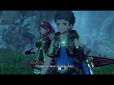 Xenoblade Chronicles 2 - Chapter 2: Rex Reunites with Nia and Dromarch Wormeater Cutscene (2019)