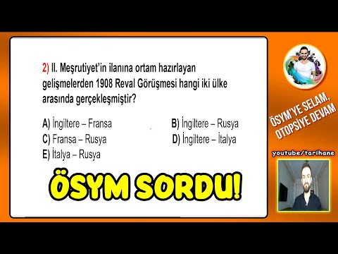 10) 20. Yüzyıl Başlarında Osmanlı Devleti Soru Çözümü - KPSS Tarih 2026