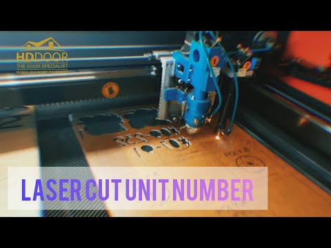 Laser Cut Unit Number Designer & Manufacturer at Singapore | Laser Cutting Acrylic | HDDoor