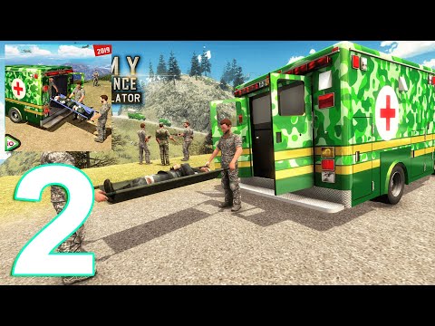 US Army Ambulance Driving Rescue Simulator 2020 Gameplay Walkthrough Part 2 (IOS/Android)