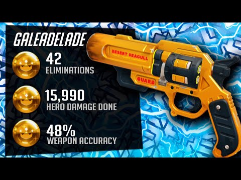 Gale Hitscan Main McCree (Cassidy) - 42 elims! [ Overwatch Season 32 Top 500 ]