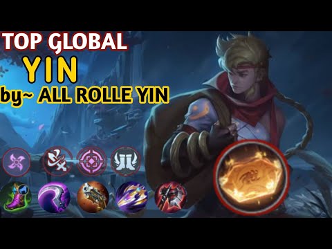 TOP GLOBAL YIN | ONE HIT NEW COMBO YIN | BUILD & EMBLEM YIN 2023 | MOBILE LEGENDS