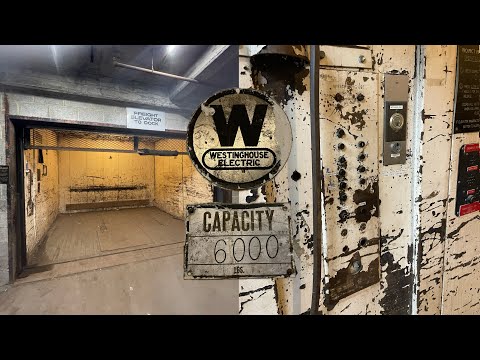Amazing Vintage Westinghouse Black Button Traction Freight Elevator | Cleveland, OH