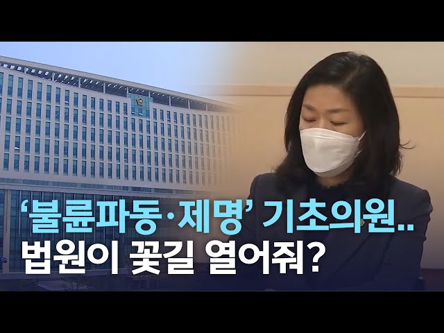 '불륜파동.제명' 기초의원.. 법원이 꽃길 열어줘?