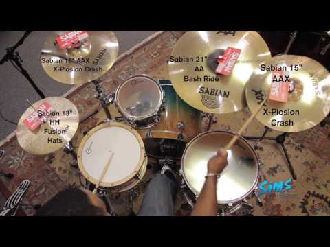 Sims Music Sabian Cymbal Demo