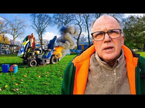 Tollpatsch mit Herz: Platzwart Udo macht den Rasenmäher Winterfest I Udo & Wilke