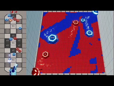 Multiple Coins X Territory War - Marble Race in Unity