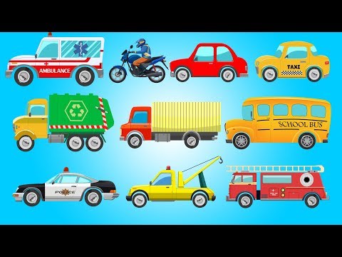 Street Vehicles | Cars and Trucks | Learn Vehicles | Kids Video