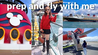 Prep and Fly with me to Disney Cruise Australia 🚢 ✈️  | travel day vlog, hair colour, Mecca, Kmart
