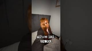 GRWM for school 🩷 #grwm #skincare #morningroutine #aesthetic #steakwad #makeup