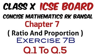 Exercise 7B Class 10 Maths ICSE Board