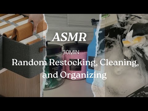 30 minute of Random Restocking, Cleaning, and Organizing Asmr, TikTok complation Satisfying,relaxing