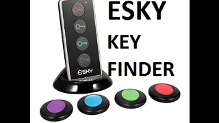 Esky Key Finder Review Find Lost Items Phone Wallet Purse TV Remote RF Locator Location Device