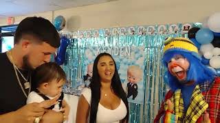 Payaso Pikorete Celebrando el Cumpleaños de Keyden en Jacksonville Fl