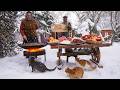 Rustic Winter Lunch A Simple Village Meal Made Outdoors