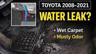 Toyota Wet Passenger Floor? Easy A/C Drain Fix