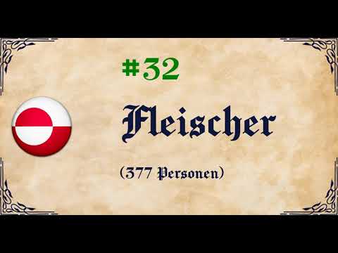 50 Häufigste Nachnamen: Grönland