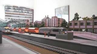 preview picture of video 'British Railway1980s Hornby HSTs Model Railway Part 1'