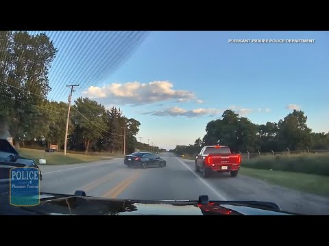 Driver hits cop cars during 100-mph chase from Wisconsin to Illinois | VIDEO