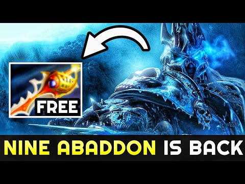 NINE Abaddon is back! CRAZY DIVINE RAPIER Abaddon Unkillable Game 7.24 Dota 2