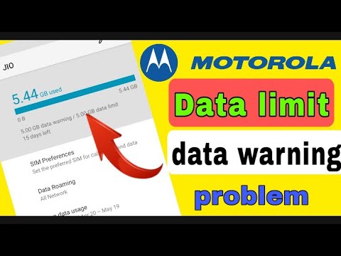 data limit setting , motorola data not working / motorola data setting