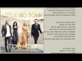 Little Big Town - Pavement Ends - lyrics video (HQ Audio)