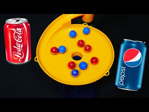 COKE VS. PEPSI Marble Race!! 💥 Who Will Win?