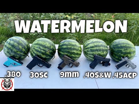 .380 30 Super Carry 9mm .40S&W .45ACP Comparison 🍉 #30supercarry