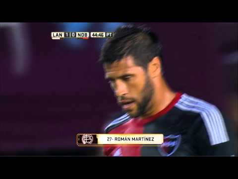 Gol de Martínez. Lanús 1 Newell's 0. Fecha 6. Torneo Primera División 2016