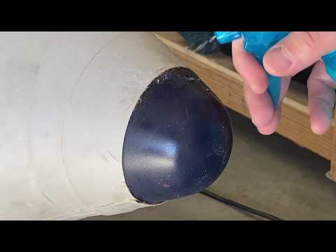 DIY Inflatable boat repair-cone replacement