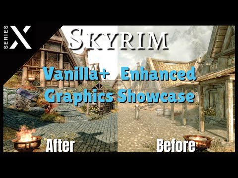 Skyrim Xbox Graphics Mods: Vanilla+ Showcase / Series X / 2021