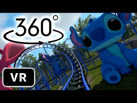Stitch Roller Coaster VR 360° Experience #vr360 #viral
