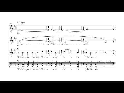 Tota pulchra es - Josep Ollé Sabaté - Cor Pedrell - Esteve Costa - Partitura/Score