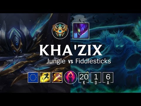 Kha'Zix Jungle vs Fiddlesticks - EUW Challenger Patch 8.21