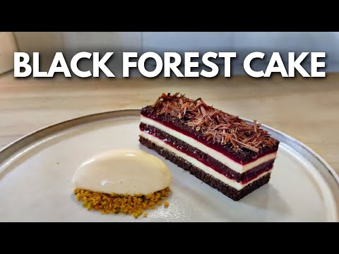 Fine dining BLACK FOREST CAKE recipe | Michelin Star Dessert At Home