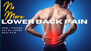 Hack for Lower Back Pain from Muay Thai and Jiu Jitsu Training