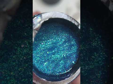 Aurora Liquid Gel G-Code — напівпрозорий рідкий гель з пластівцями Юкі та голографічним ефектом #5