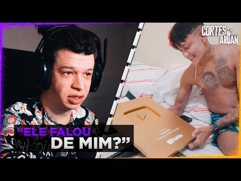 ARUAN REAGE A CHEGOU MINHA PLACA DE 1M!? (CANAL DO CREMOSINHO) - Cortes do Aruan