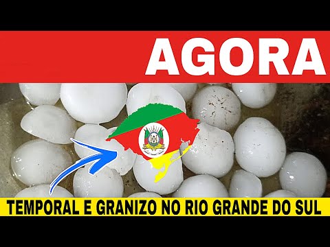🚨TEMPORAL e GRANIZO no RIO GRANDE DO SUL nesta segunda-feira 25/05/26😱