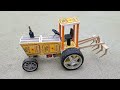 How To Make Matchbox Tractor At Home Diy Matchbox Tractor Mini Tractor Science Project