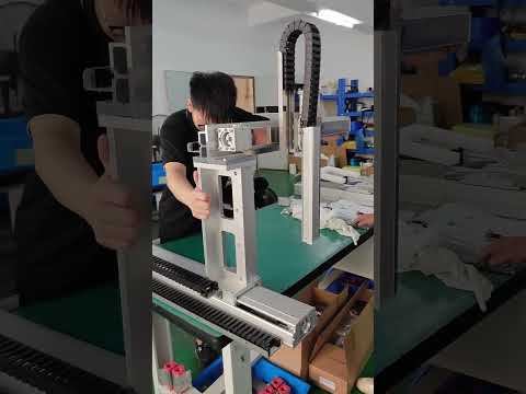 customized xyz 3 axis cartesian robot cantilever manipulator #linearmotion #linearactuator #factory
