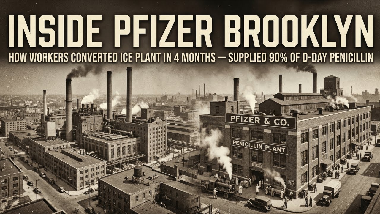 Inside Pfizer Brooklyn: How Workers Converted Ice Plant in 4 Months—Supplied 90% of D-Day Penicillin