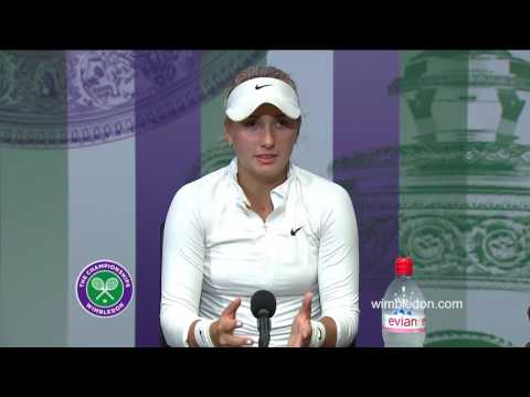 Anastasia Potapova girls' singles final press conference